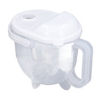 Rice Washing Bowl Water Flush Type ABS Clear Scale Fine Strainer Auxiliary Handle Rice Cleaning Basket for Kitchen