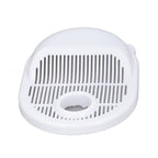 Rice Washing Bowl Water Flush Type ABS Clear Scale Fine Strainer Auxiliary Handle Rice Cleaning Basket for Kitchen