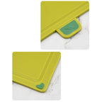 4pcs Food Classification Chopping Boards PP TPR Portable Non Slip Cutting Boards Kitchen Tools With Non Slip Pad Irregular Form