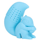 Food Grade Silicone Squirrel Shape Tea Strainer Cute Squirrel Shaped Tea Infuser Filter Blue