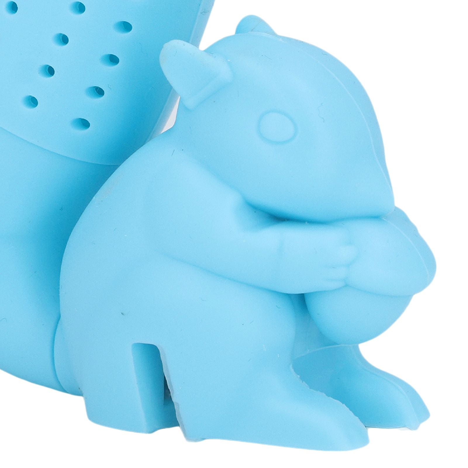 Food Grade Silicone Squirrel Shape Tea Strainer Cute Squirrel Shaped Tea Infuser Filter Blue