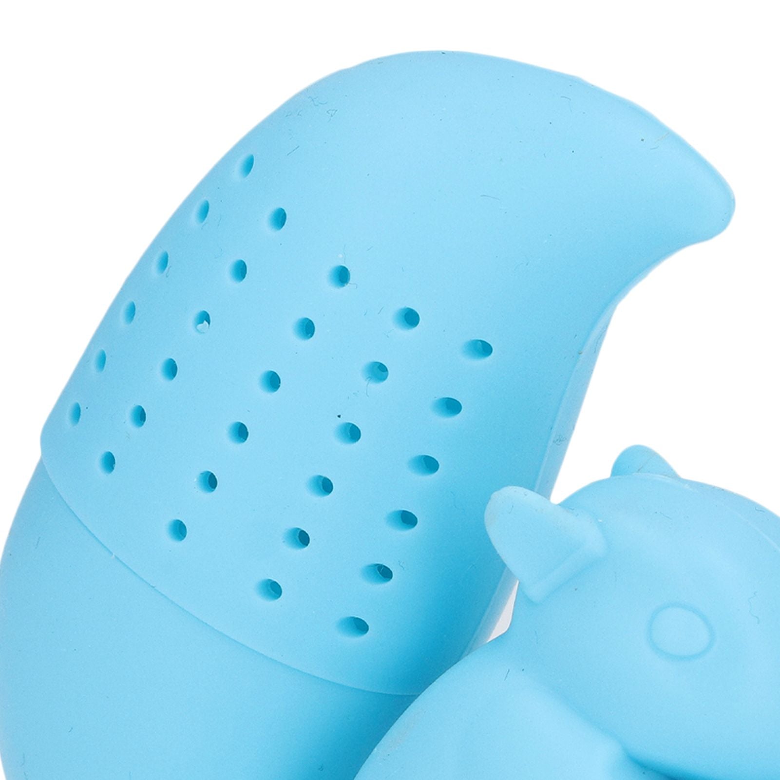 Food Grade Silicone Squirrel Shape Tea Strainer Cute Squirrel Shaped Tea Infuser Filter Blue