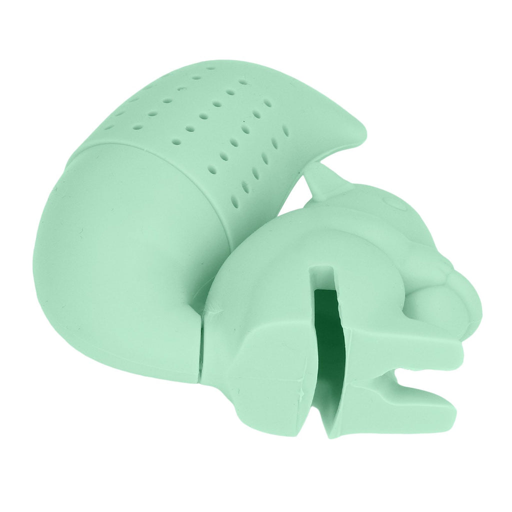 Food Grade Silicone Squirrel Shape Tea Strainer Cute Squirrel Shaped Tea Infuser Filter Green