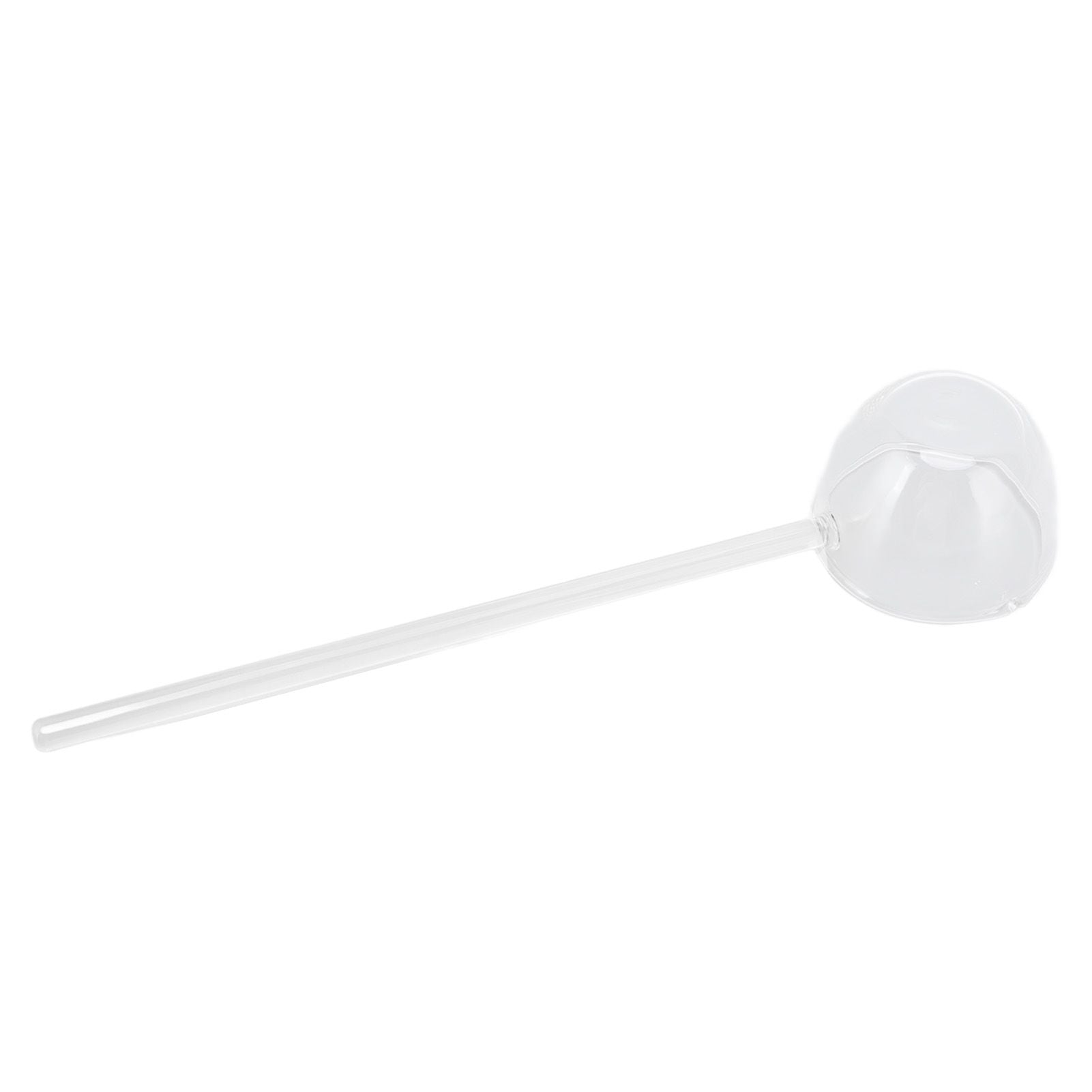 Glass Stirring Spoon High Temperature Resistance Simple 100ML Mixing Spoon Coffee Tea Spoon for Restaurants Home Transparent