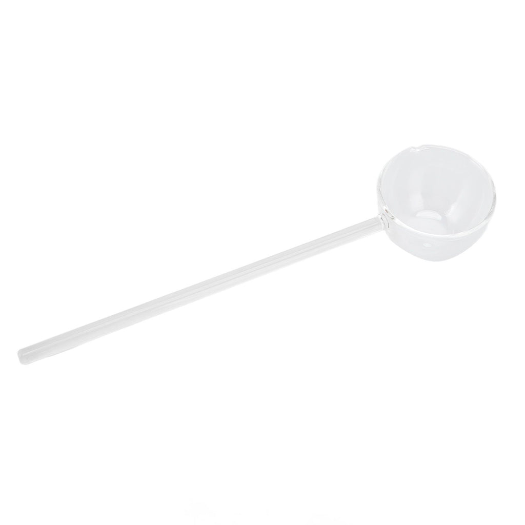 Glass Stirring Spoon High Temperature Resistance Simple 100ML Mixing Spoon Coffee Tea Spoon for Restaurants Home Transparent