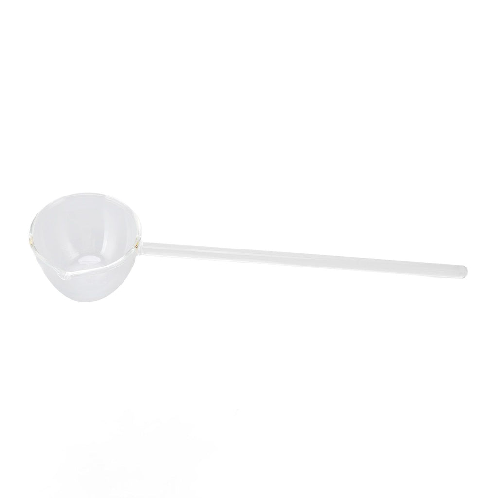Glass Stirring Spoon High Temperature Resistance Simple 100ML Mixing Spoon Coffee Tea Spoon for Restaurants Home Transparent