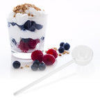 Glass Stirring Spoon High Temperature Resistance Simple 100ML Mixing Spoon Coffee Tea Spoon for Restaurants Home Transparent