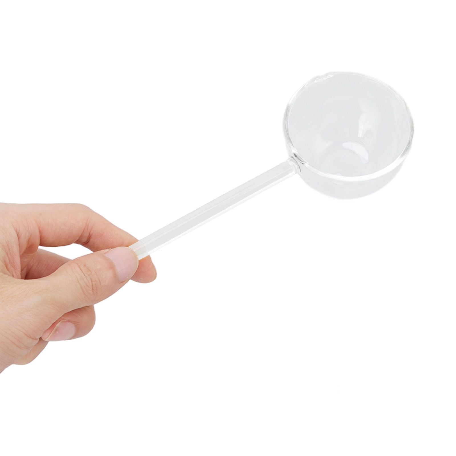 Glass Stirring Spoon High Temperature Resistance Simple 100ML Mixing Spoon Coffee Tea Spoon for Restaurants Home Transparent