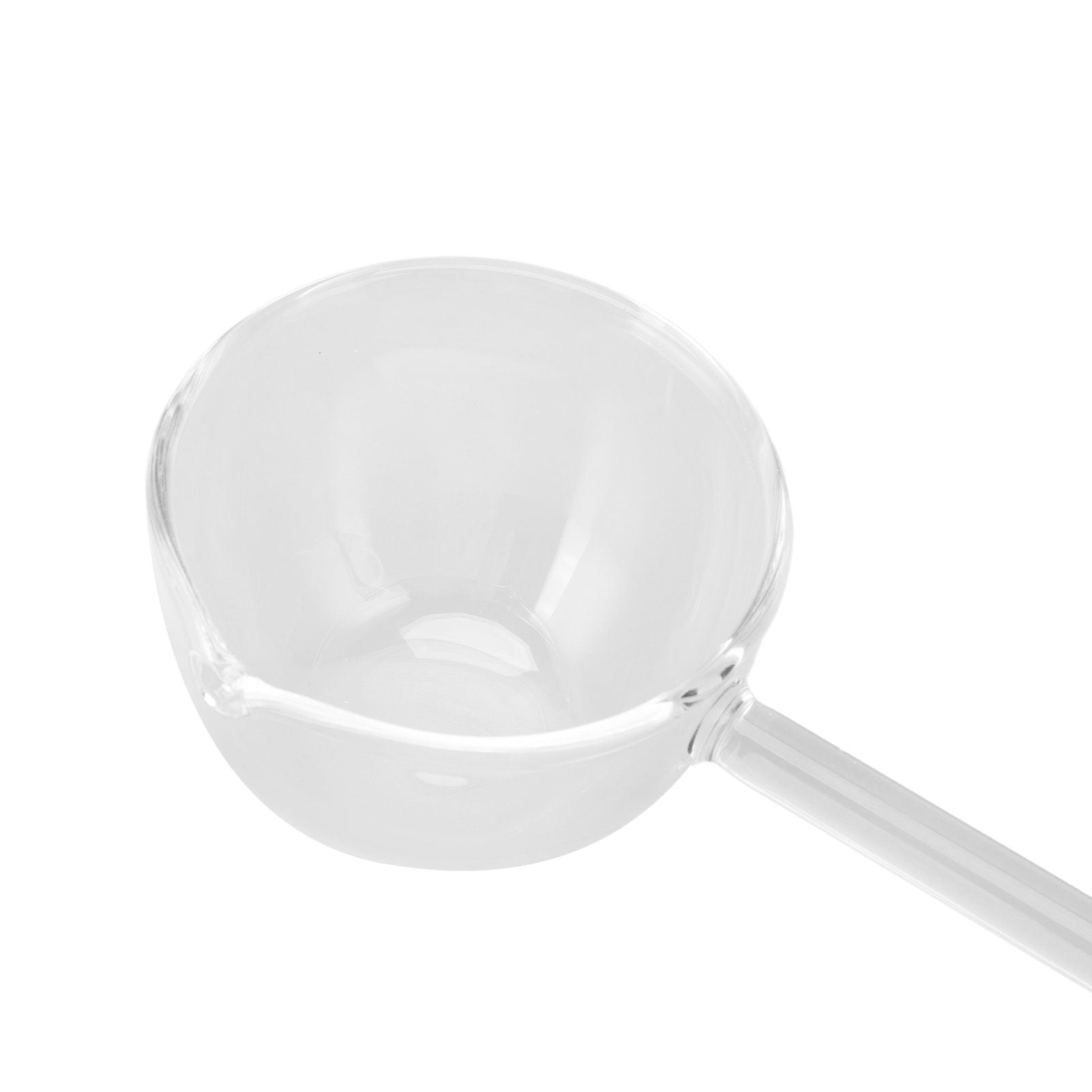 Glass Stirring Spoon High Temperature Resistance Simple 100ML Mixing Spoon Coffee Tea Spoon for Restaurants Home Transparent