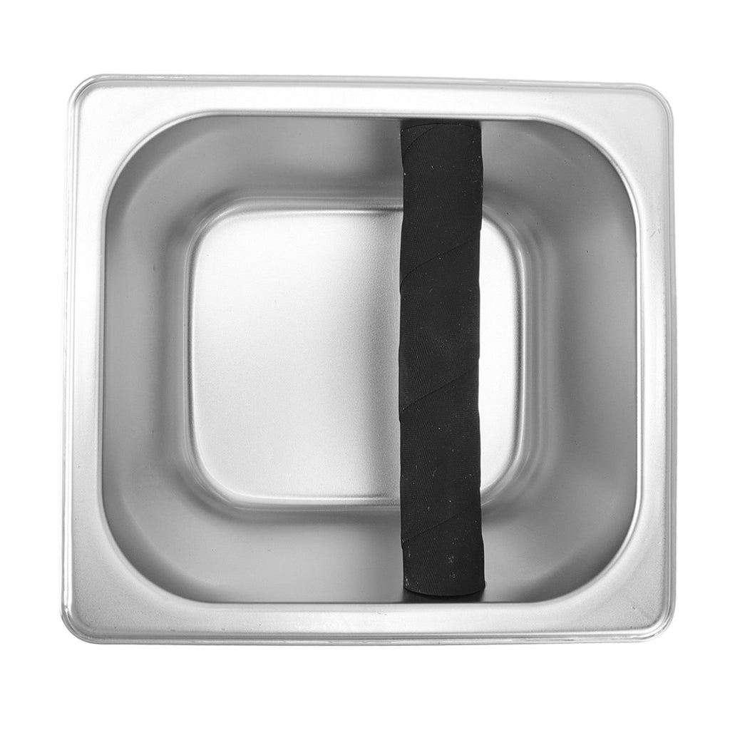 Stainless Steel Coffee Knock Box Coffee Grounds Container Box for Kitchen Canteen Western Restaurant Bar