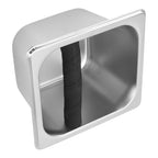 Stainless Steel Coffee Knock Box Coffee Grounds Container Box for Kitchen Canteen Western Restaurant Bar