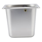 Stainless Steel Coffee Knocking Grounds Box with Rubber Rod Embeddable Coffee Dump Bin for Home Restaurant