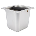 Stainless Steel Coffee Knocking Grounds Box with Rubber Rod Embeddable Coffee Dump Bin for Home Restaurant