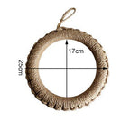Insulated Coaster Ring Heat Resistance Linen Weaving Insulation Pad for Hot Pot Cup L