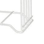 Chopping Board Storage Rack Iron 4 Slots Integrated Pot Lid Holder for Kitchen Countertop White