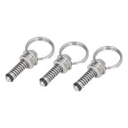 3PCS Beer Keg Relief Valve Replacement 304 Stainless Steel Keg Lid Pressure Release Valve