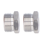 2Pcs Cola Barrel Adapter Distributor Connector Male Thread G5/8 Female Thread 1/4MFL