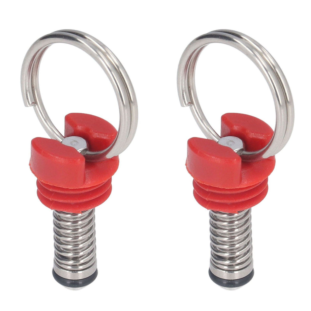 2Pcs Keg Pressure Relief Valve Ball Lock Lid Cornelius Style Accessory Set Kit for Safety Red