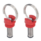 2Pcs Keg Pressure Relief Valve Ball Lock Lid Cornelius Style Accessory Set Kit for Safety Red
