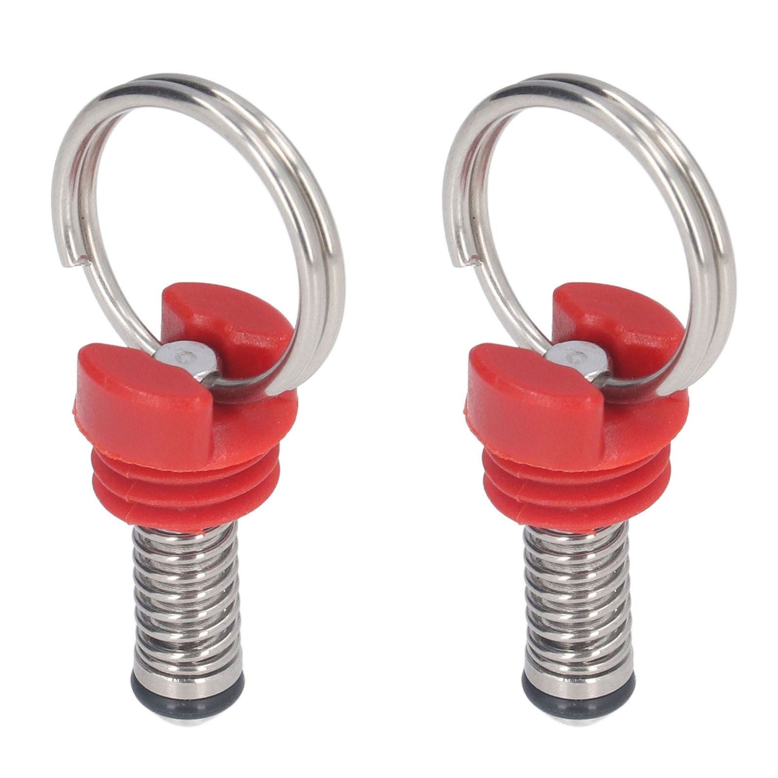 2Pcs Keg Pressure Relief Valve Ball Lock Lid Cornelius Style Accessory Set Kit for Safety Red
