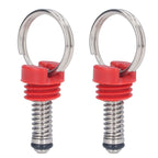 2Pcs Keg Pressure Relief Valve Ball Lock Lid Cornelius Style Accessory Set Kit for Safety Red