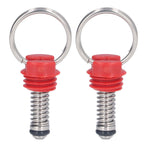 2Pcs Keg Pressure Relief Valve Ball Lock Lid Cornelius Style Accessory Set Kit for Safety Red