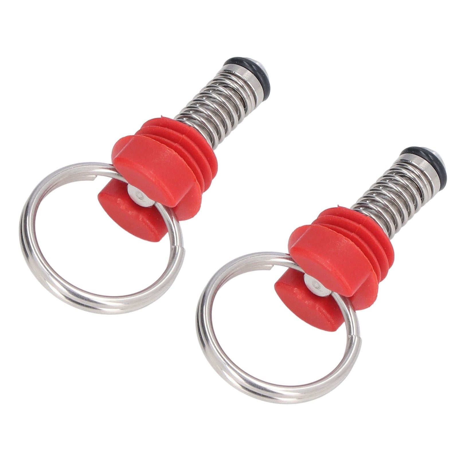 2Pcs Keg Pressure Relief Valve Ball Lock Lid Cornelius Style Accessory Set Kit for Safety Red
