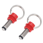 2Pcs Keg Pressure Relief Valve Ball Lock Lid Cornelius Style Accessory Set Kit for Safety Red
