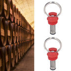 2Pcs Keg Pressure Relief Valve Ball Lock Lid Cornelius Style Accessory Set Kit for Safety Red