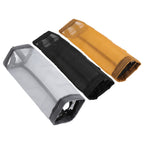 Grocery Bag Holder Large Capacity Durable Polyester Transparent Space Saving Trash Bag Holder for Home Kitchen Yellow