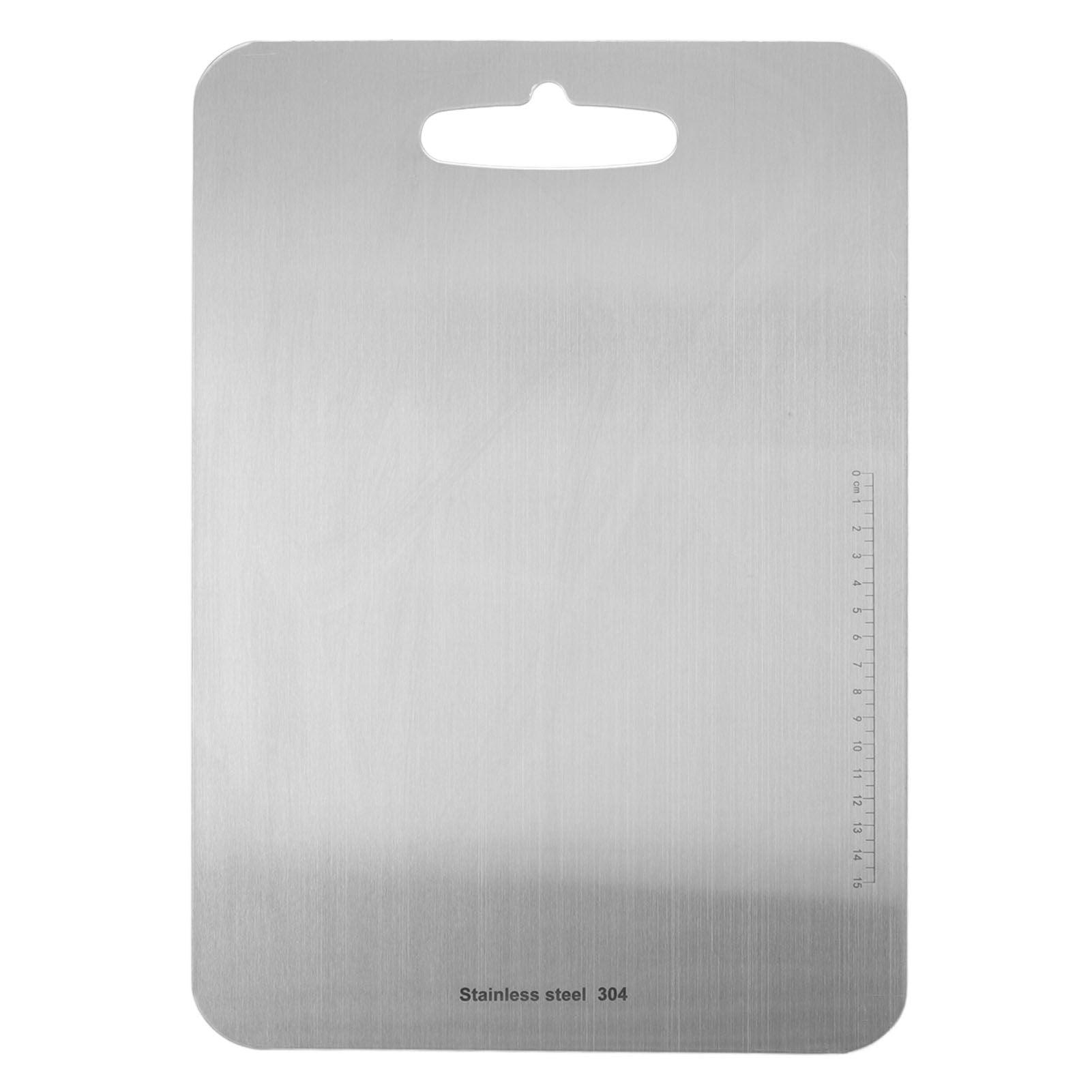Cutting Board Double Sided 304 Stainless Steel Easy Cleaning for Cooking Kitchen M