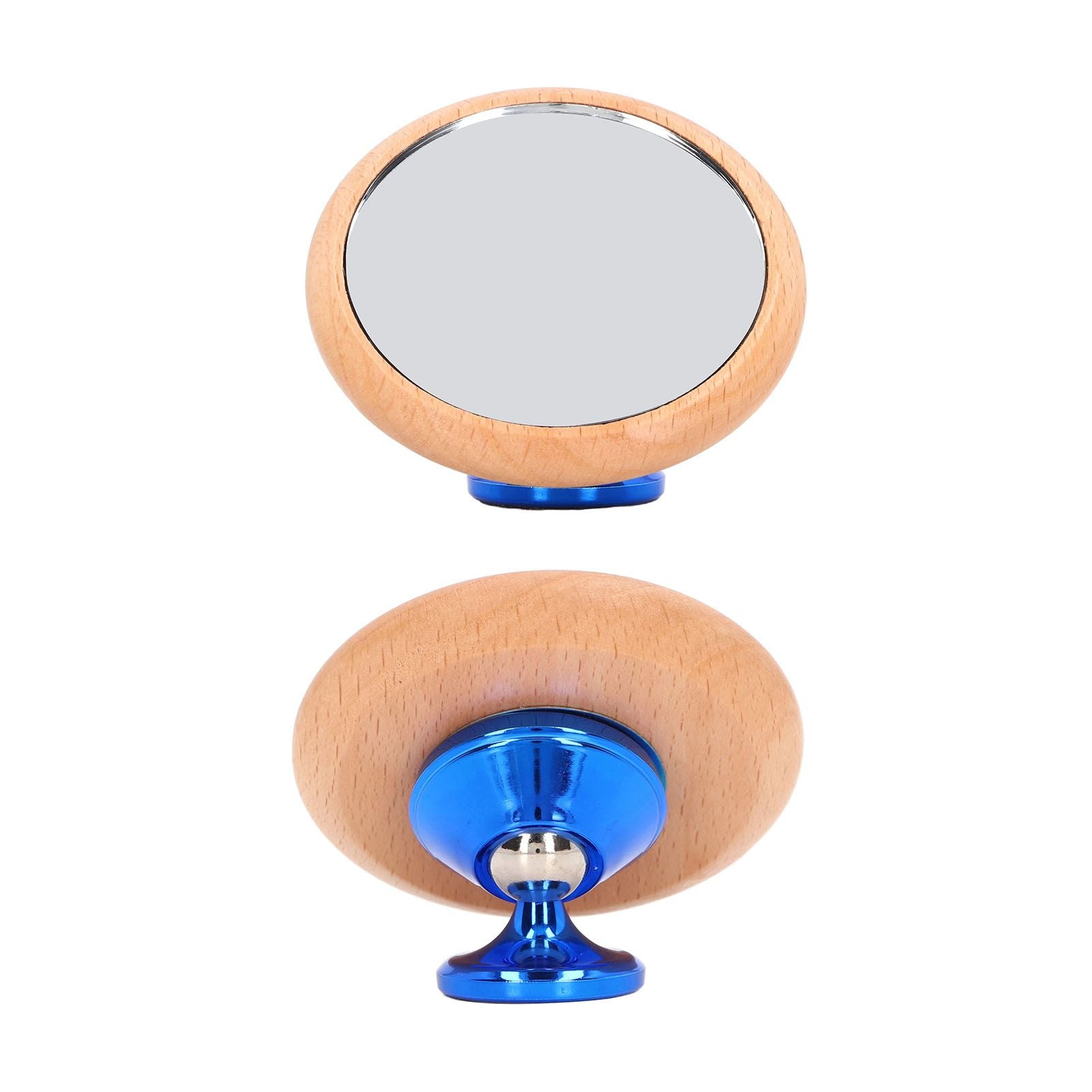 Coffee Reflective Mirror Multidirectional Rotation Adjustable Magnetism Observative Mirror for Kitchen Blue