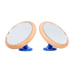 Coffee Reflective Mirror Multidirectional Rotation Adjustable Magnetism Observative Mirror for Kitchen Blue
