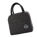 Lunch Bag High Capacity Reusable Tote Heat Preservation Dinner Insulation Hangbag Black