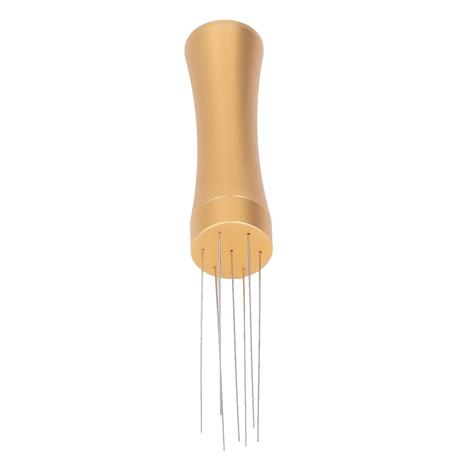 Coffee Needle Type Distributor Stainless Steel Aluminum Alloy Coffee Powder Stirring Tool for Portafilter Gold