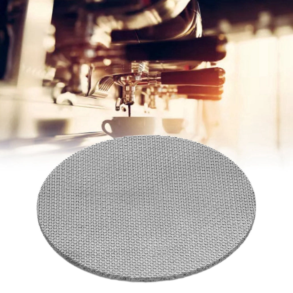 58.5mm Coffee Puck Screen 304 Stainless Steel Reusable Coffee Filter Mesh Plate for Coffee Machine Handle 100μm