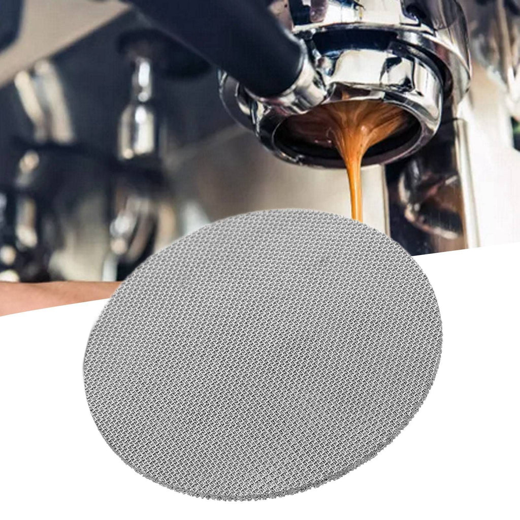 58.5mm Coffee Puck Screen 304 Stainless Steel Reusable Coffee Filter Mesh Plate for Coffee Machine Handle 100μm