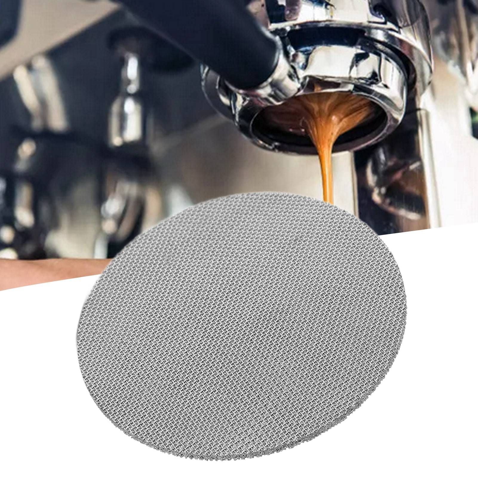 58.5mm Coffee Puck Screen 304 Stainless Steel Reusable Coffee Filter Mesh Plate for Coffee Machine Handle 100μm