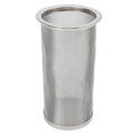 Cold Brew Coffee Filter Stainless Steel Reusable Wide Mouth Mesh Cylindrical Filter with White Gasket for Tea 8x15cm/3.15x5.91in