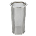 Cold Brew Coffee Filter Stainless Steel Reusable Wide Mouth Mesh Cylindrical Filter with White Gasket for Tea 8x15cm/3.15x5.91in