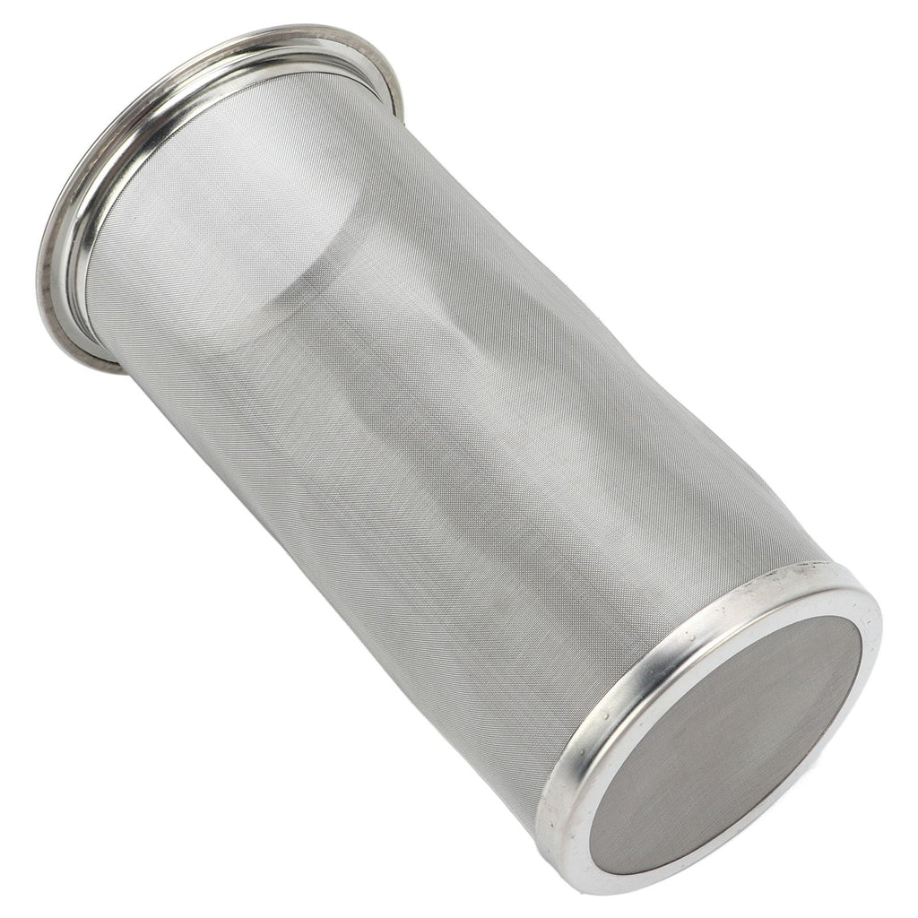 Cold Brew Coffee Filter Stainless Steel Reusable Wide Mouth Mesh Cylindrical Filter with White Gasket for Tea 8x15cm/3.15x5.91in