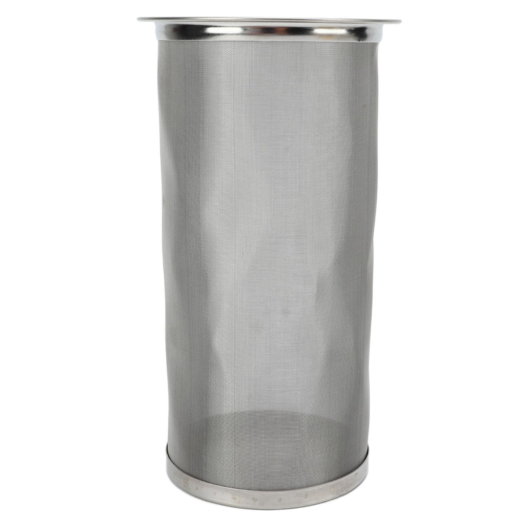 Cold Brew Coffee Filter Stainless Steel Reusable Wide Mouth Mesh Cylindrical Filter with White Gasket for Tea 8x15cm/3.15x5.91in