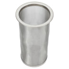 Cold Brew Coffee Filter Stainless Steel Reusable Wide Mouth Mesh Cylindrical Filter with White Gasket for Tea 8x15cm/3.15x5.91in