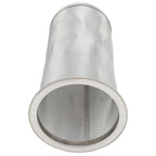 Cold Brew Coffee Filter Stainless Steel Reusable Wide Mouth Mesh Cylindrical Filter with White Gasket for Tea 8x15cm/3.15x5.91in