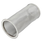 Cold Brew Coffee Filter Stainless Steel Reusable Wide Mouth Mesh Cylindrical Filter with White Gasket for Tea 8x15cm/3.15x5.91in