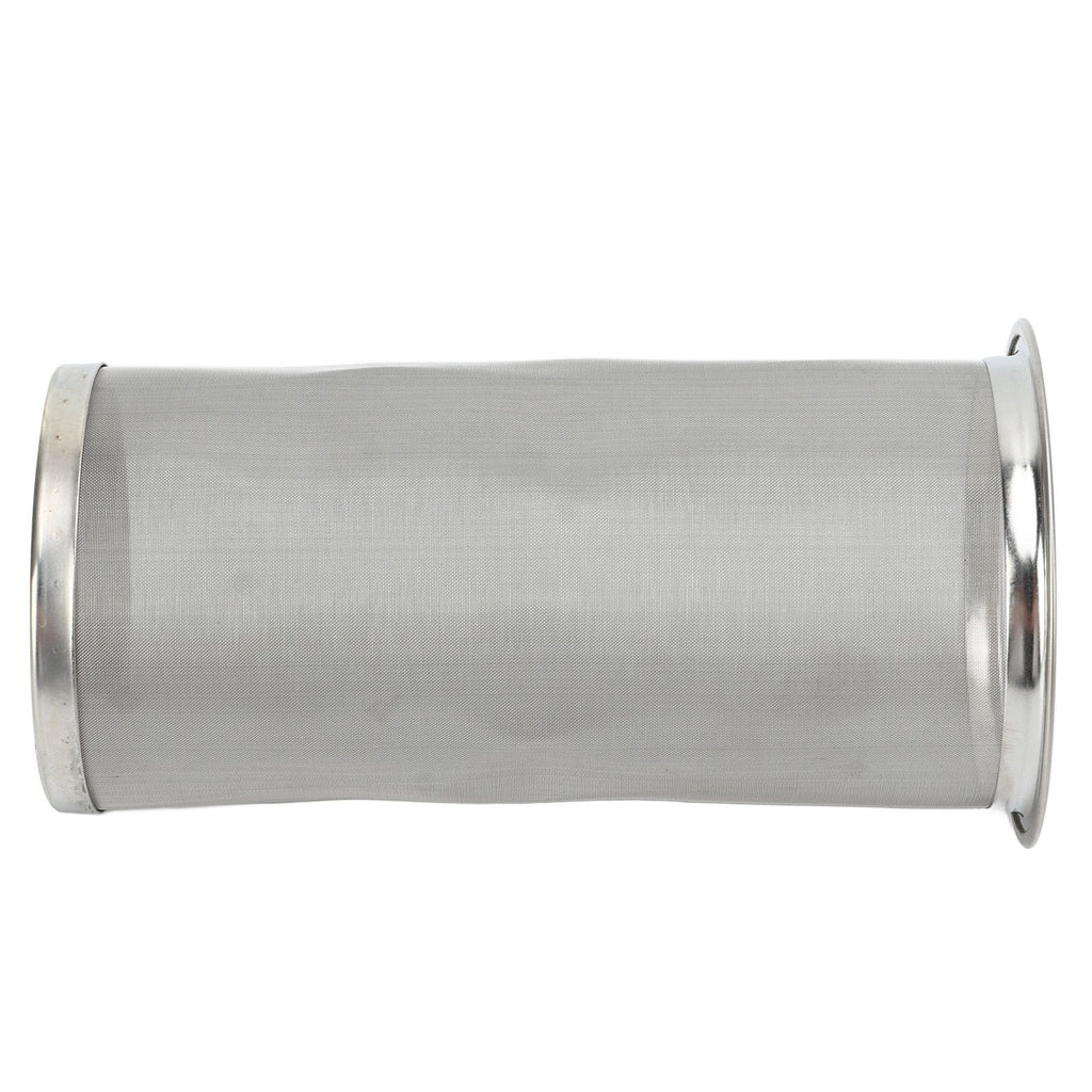 Cold Brew Coffee Filter Stainless Steel Reusable Wide Mouth Mesh Cylindrical Filter with White Gasket for Tea 8x15cm/3.15x5.91in