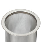Cold Brew Coffee Filter Stainless Steel Reusable Wide Mouth Mesh Cylindrical Filter with White Gasket for Tea 8x15cm/3.15x5.91in