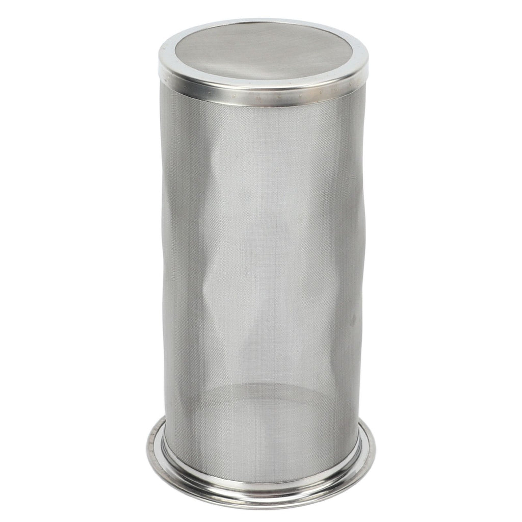 Cold Brew Coffee Filter Stainless Steel Reusable Wide Mouth Mesh Cylindrical Filter with White Gasket for Tea 8x15cm/3.15x5.91in