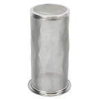 Cold Brew Coffee Filter Stainless Steel Reusable Wide Mouth Mesh Cylindrical Filter with White Gasket for Tea 8x15cm/3.15x5.91in