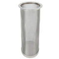Cold Brew Coffee Filter Stainless Steel Reusable Wide Mouth Mesh Cylindrical Filter with White Gasket for Tea 8x21cm/3.15x8.27in